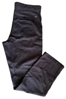 Dockers Black Orange Logo Straight Leg Cotton Blend Mens36x34