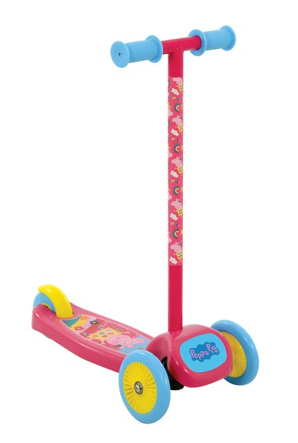 chad valley tilt and turn folding scooter pink