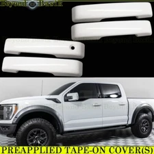 2021-2025 Ford F150 Crew Door Handle COVERS W/o SmartKeyholes Z1 YZ Oxford White
