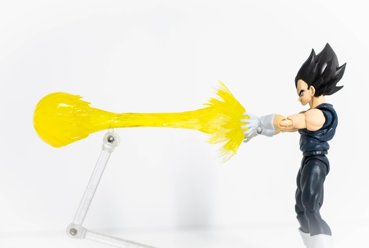 SH Figuarts Dragon Ball Custom Vegeta Gohan Trunks Yellow Ki Blast