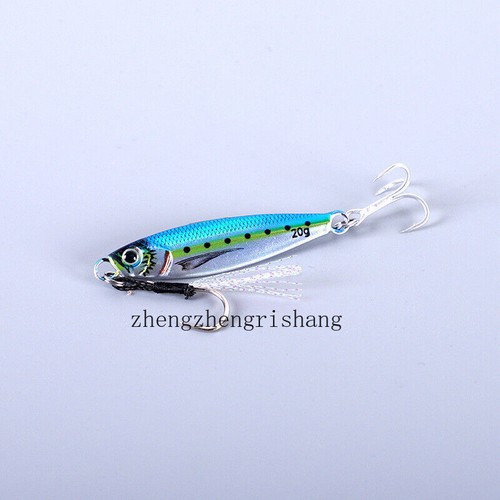 6PCS Maschere in Metallo Offshore Micro Farfalla Esca da Pesca per Tonno Snapper 7g -80g - Foto 7 di 20