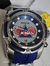 Invicta - NHL - COLORADO AVALANCHE - BOLT - Blue GLASS Fiber - mens watch
