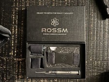 ROSSM RFID Wallet for Men - Rigid Slim Minimalist Card Holder - 3k Carbon Fiber