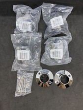 Lot Of 5 Moen 63-F Shower Rod Flange Kit For 1" Rod, Chrome, 2 Per Pack