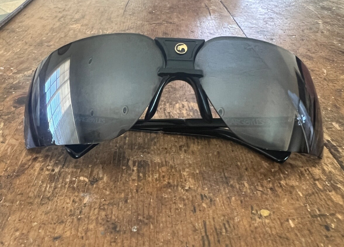 Vintage 1980 Gargoyles Terminator Sunglasses Gray Lenses with case