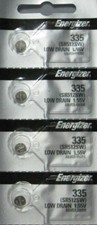 4 PCS ENERGIZER 335 WATCH BATTERIES SR512SW SR512W
