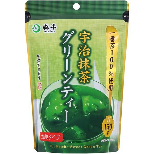 Japanese Green Tea Powder Morihan Uji Matcha Green Tea Sweetened Type 150g x 4 - Picture 2 of 6