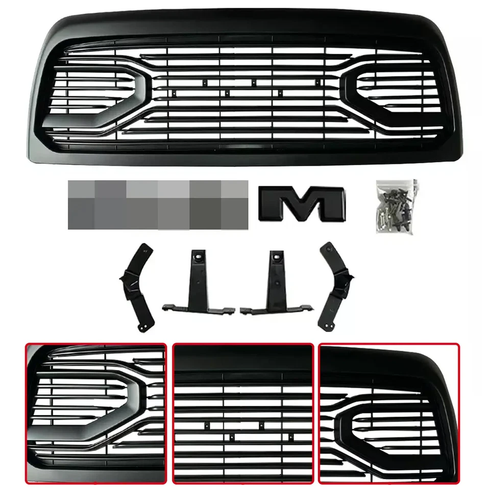 Front Bumper Grille For 2013 2014 2015 2016 2017 2018 Ram 2500/3500 Big Horn Foto 2 de 4