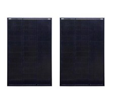 Black 300w Solar Panel Mono-Crystalline PV Photo-voltaic Boat Caravan 2 x 150w