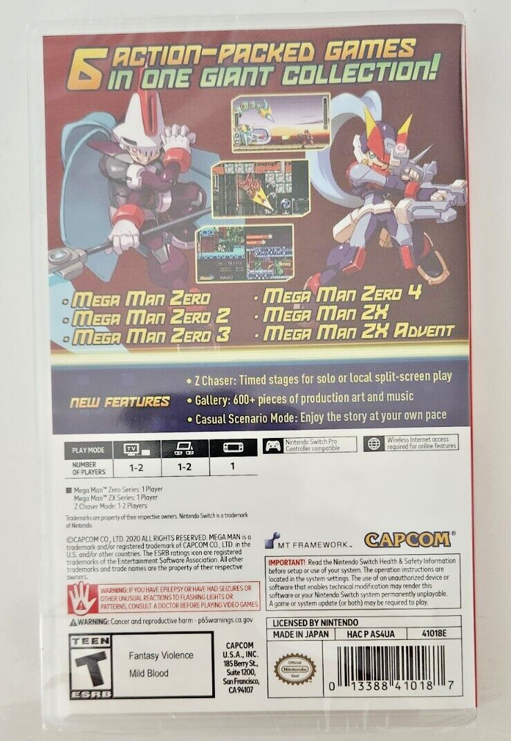 Mega Man Zero/ZX Legacy Collection - Nintendo Switch for Mega Man Zero/ZX Legacy Collection - Nintendo Switch for