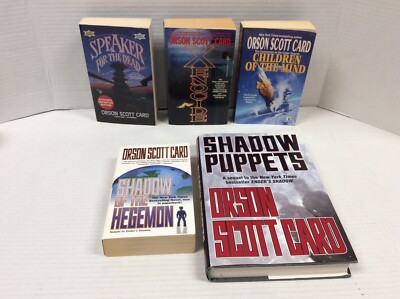 ENDER'S SAGA Orson Scott Card (4PB + 1HC)f Lot of 5