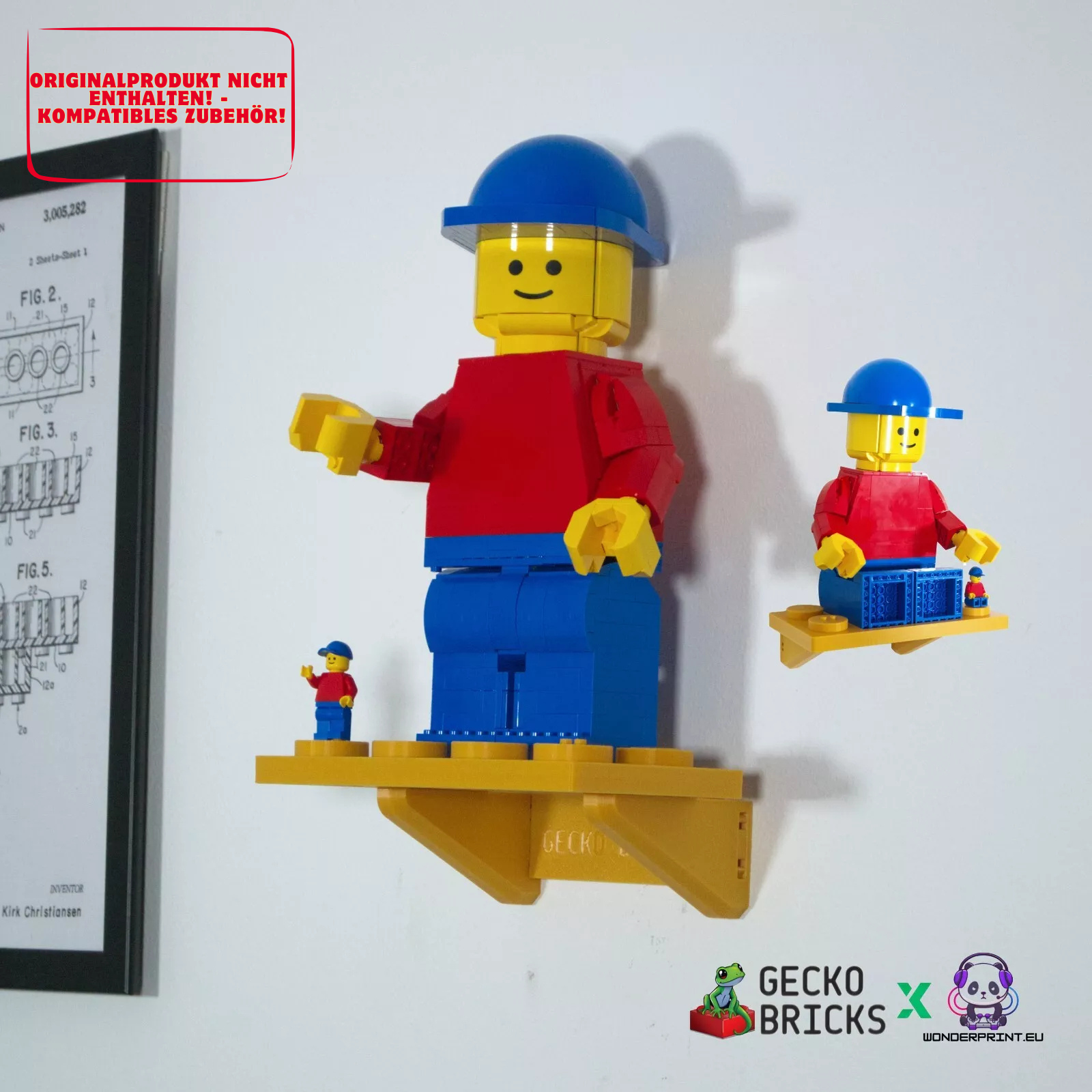 Halterung Halter passend für LEGO® Große LEGO® Minifigur 40649 40504 76393 40819
