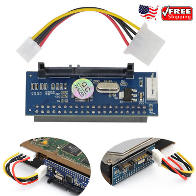 3.5'' HDD IDE to Serial ATA SATA Adapter Parallel to Serial Hard Drive Convertor