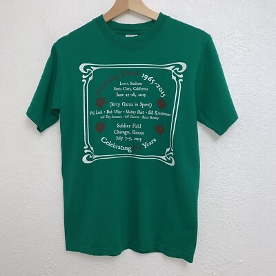 Grateful Dead Celebrating 50 Years 1965-2015 Band Tee T-Shirt Size Small
