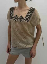 DDP Munthe plus Simonsen Kid Mohair Knit Cardigan Womens Sweater Size 36