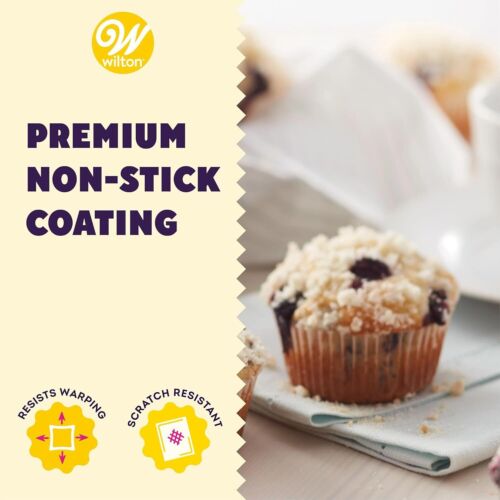 Perfect Results Premium Non-Stick Cupcake Pan, 12-Cup Muffin Tin, Steel Baking - Picture 3 of 25