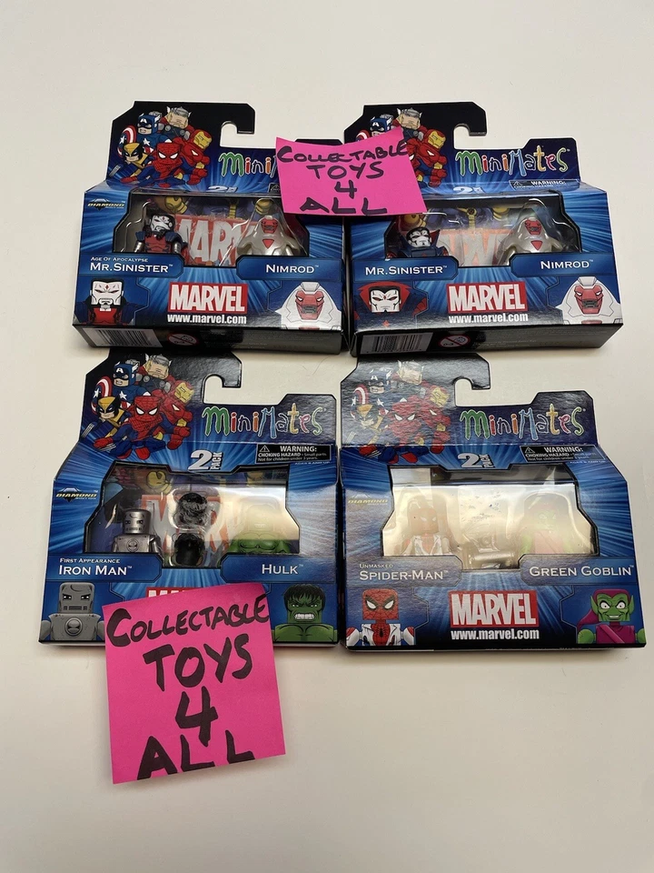 Nuevas figuras retro Marvel Minimates Spider-Man Duende Nimrod Siniestro Multiverso Foto 2 de 4