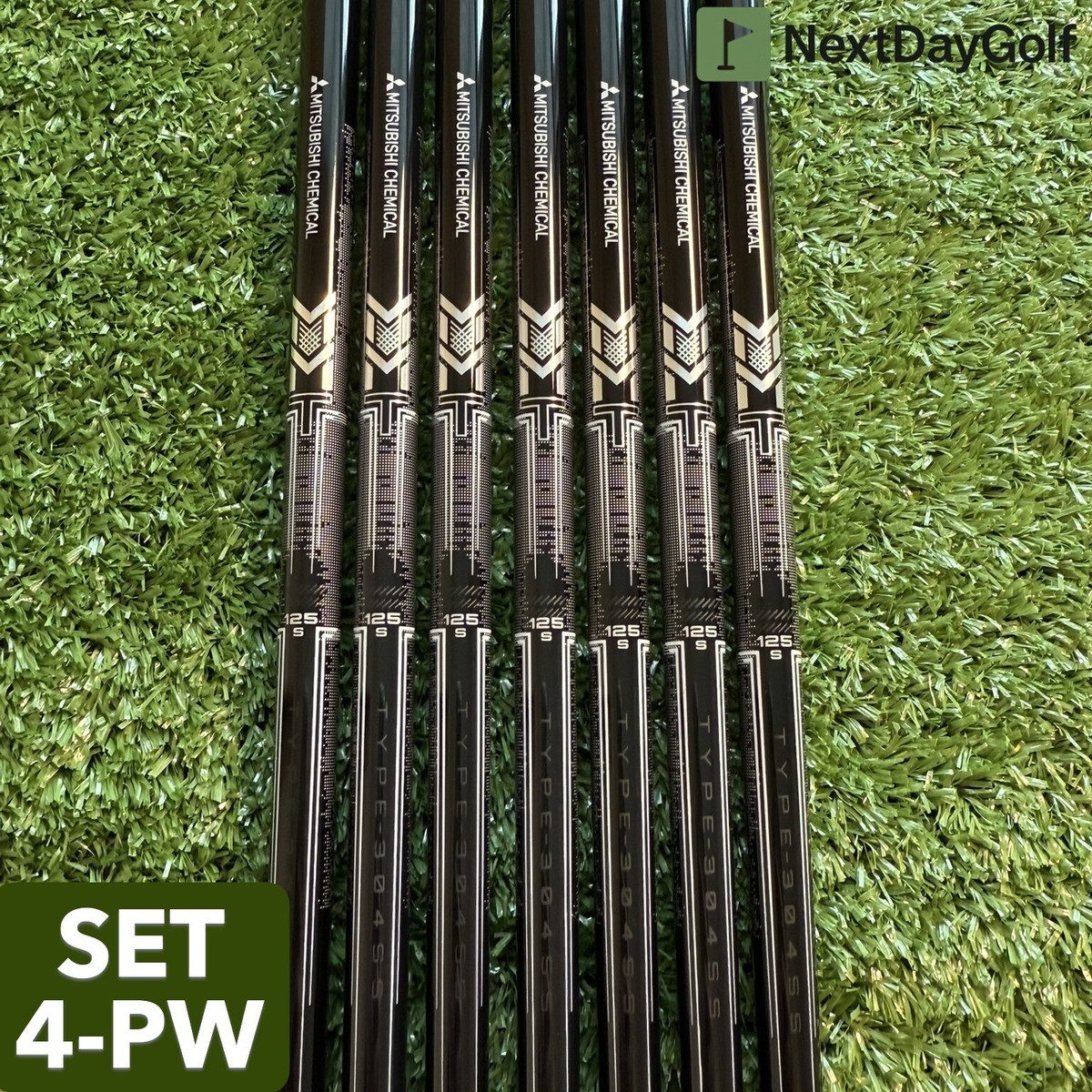Mitsubishi MMT 125 S Stiff Graphite Iron Shaft Set 4-PW 0.355