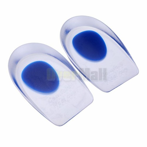 3 Pair Silicone Gel Heel Cups - Shoe Inserts for Plantar Fasciitis, Sore Heel - Picture 24 of 25