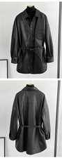 Real Leather Womens Sheep Skin Jackets Biker, Basic Jackets Coats Shirt Style