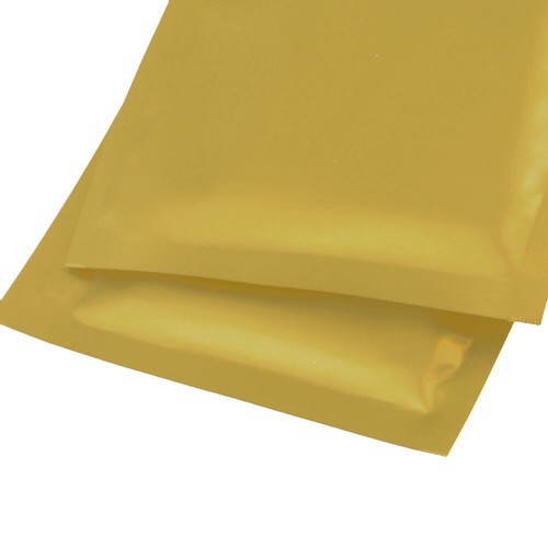 Bolsa de alimentos 100 láminas de Mylar de oro mate semi transparente resellable con cremallera sellado 3x5" - Imagen 6 de 6