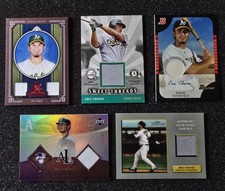 Eric Chavez 5 Patch Card Lot