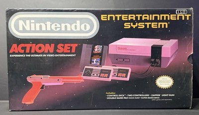Nintendo NES Action Set Home Console  Box & Styrofoam ONLY Good Condition