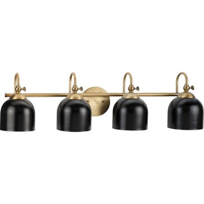 Progress Lighting P300384 Dalton 4 Light 33''W Bathroom Vanity - Brass
