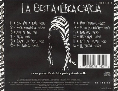 【中古】 La Bestia EricaGarc?a ERICA GARCÍA BESTIA NEW CD 731452814623| eBay