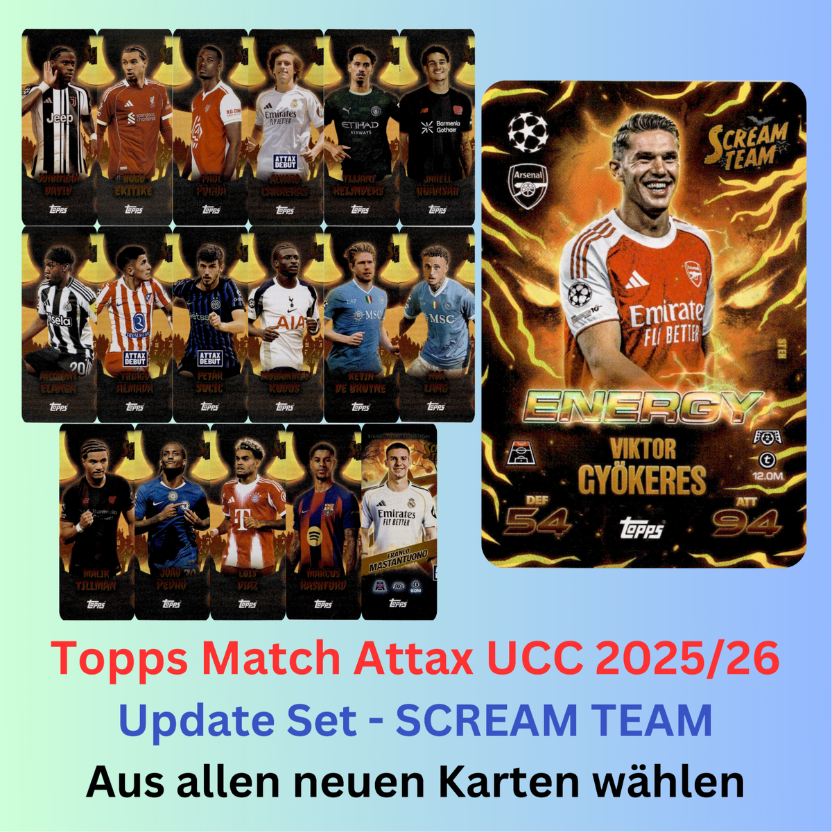 Topps MATCH ATTAX Champions League 2025/2026 25/26 Update Karten&