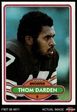 1980 Topps #69 Thom Darden Browns-FB Michigan 7 - NM
