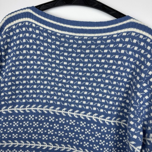 Suéter Pullover Gudrun Sjoden Mujer Floral Noruega Estilo Algodón Lana L - Imagen 19 de 22