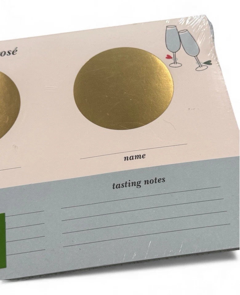 Kate Spade New York Hojas de Cata de Vinos Rojo Blanco Rosa Paquete de 25 Regalo de Fiesta NUEVO Foto 3 de 4