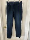 NYDJ WOMEN'S JEANS ALINA LEGGING DARK BLUE COTTON BLEND- LIFT & TUCK - SIZE: 10 — photo 3