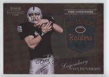 2010 Playoff Contenders Legendary Contenders Todd Christensen #8 0b5
