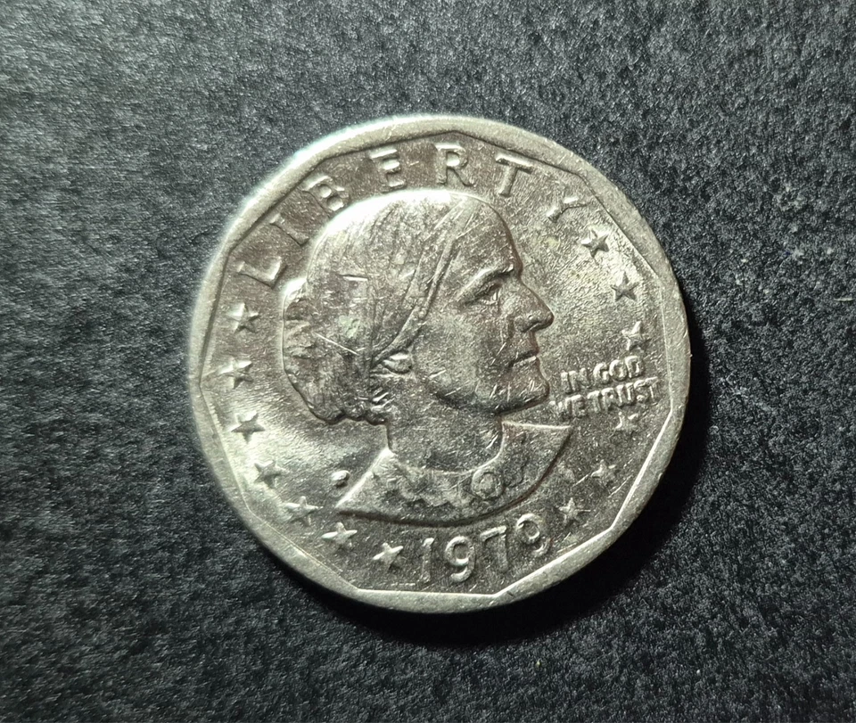 1979-P SBA$1 Susan B. Anthony Dollar Extremely Rare Error - Image 3 of 4