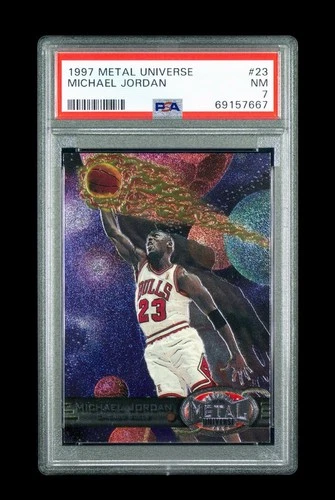 1997-98 Metal Universe #23 Michael Jordan CHI Bulls PSA 7