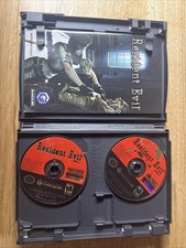 Resident Evil (GameCube, 2002) discs, manual, GameStop case