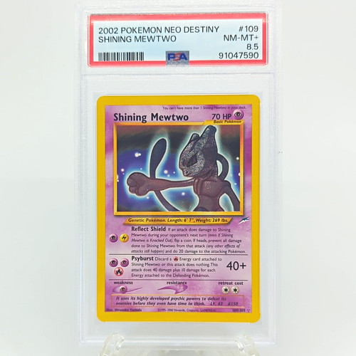 Shining Mewtwo (Unlimited) graded PSA 8.5 for sale on eBay