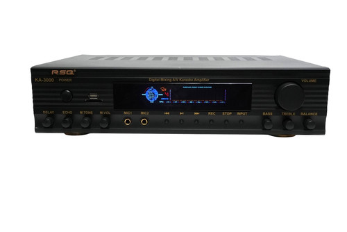 RSQ Audio KA-3000 2-Channel 300W Karaoke and Mulimedia Mixing Power Amplifier