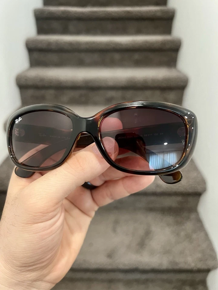 NUEVO Ray-Ban Jackie Ohh Tortuga Marco Marrón Gradiente Lente RB 4101 58-17 Foto 4 de 4