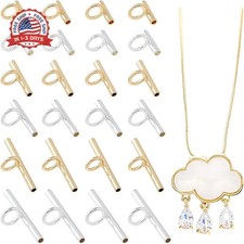 24Pcs 3Size Brass Pin to Pendant Converter Brooch Converters Brooc