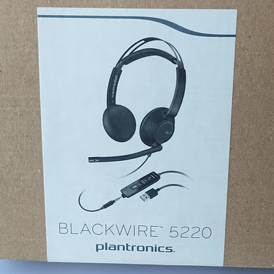 Poly Plantronics Blackwire 5220 USB-C & 3.5mm Stereo Wired Headset w/ MIC
