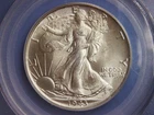 1943 WALKING LIBERTY HALF__50C SILVER COIN__PCGS MS64 OGH OLD GREEN HOLDER