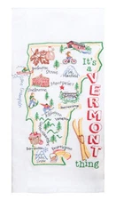 Kay Dee Designs Vermont Embroidered Flour Sack Towel