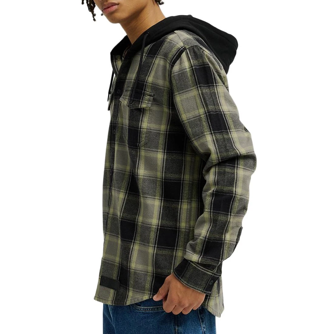DC Ruckus Camiseta Polo De Manga Larga Con Botones Negro