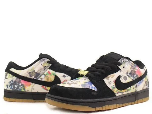 Nike homme 9,5 US Sb Dunk Low Og Qs Us 9,5 Fd8778 001/noir Ramellzeeblack/noir mult