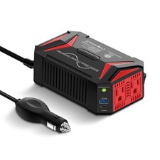 300W Pure Sine Wave Power Inverter DC 12V to 110V AC Car USB-C Fast Charger