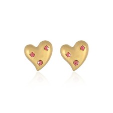 Valentines Heart Stud Earrings for Women Gold Heart Earrings for Women Jewel