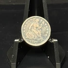 1857 United States Seated Liberty Half Dime Silver Coin -II